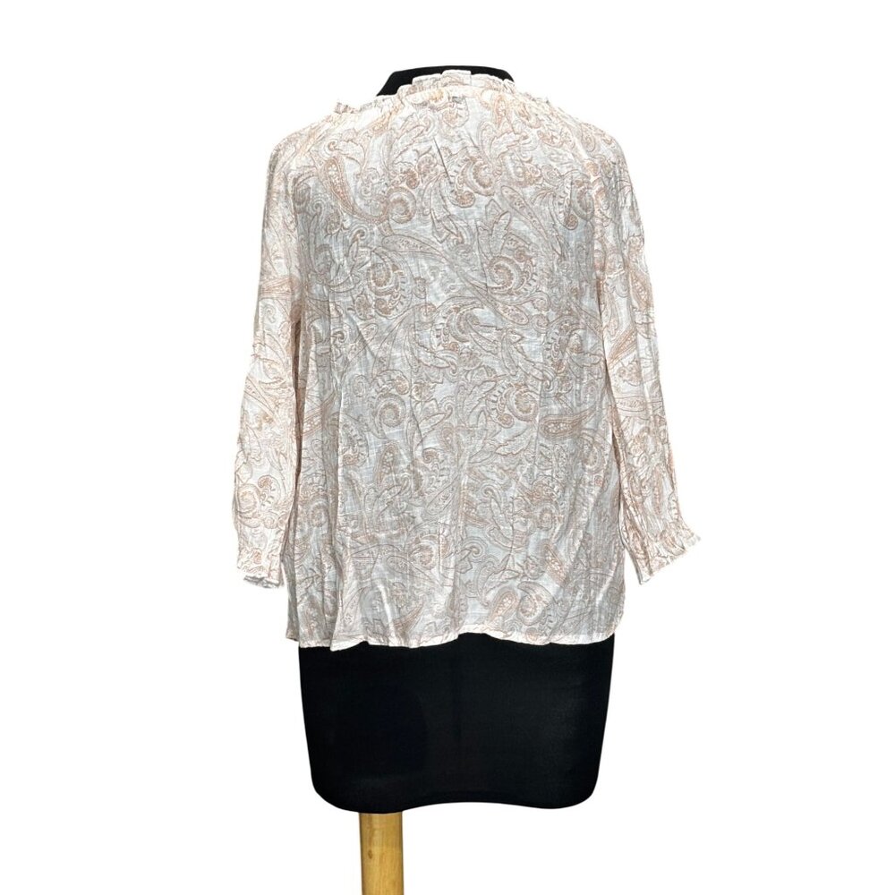 Unique Spectrum Womens Medium Paisley Blouse - - Picture 3 of 8